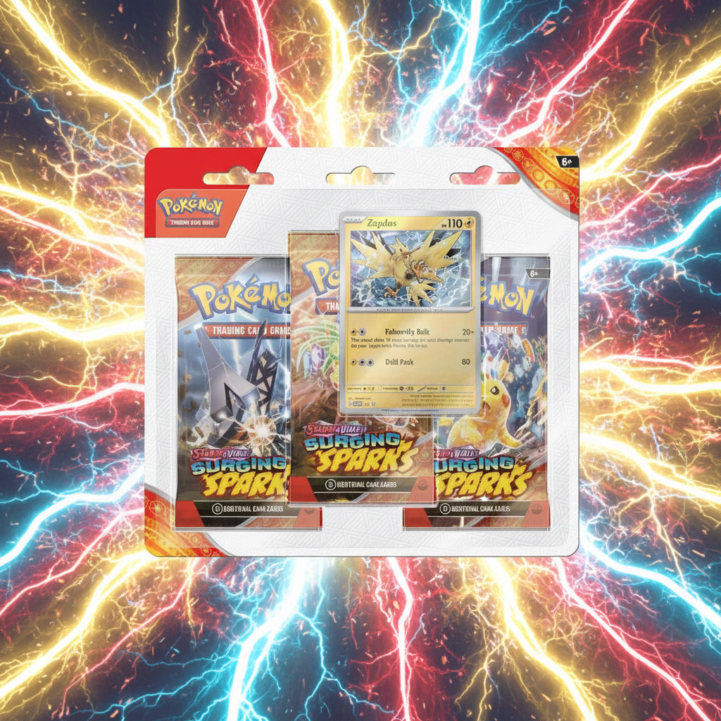 Surging Sparks 3 Pack Blisters [Zapdos]