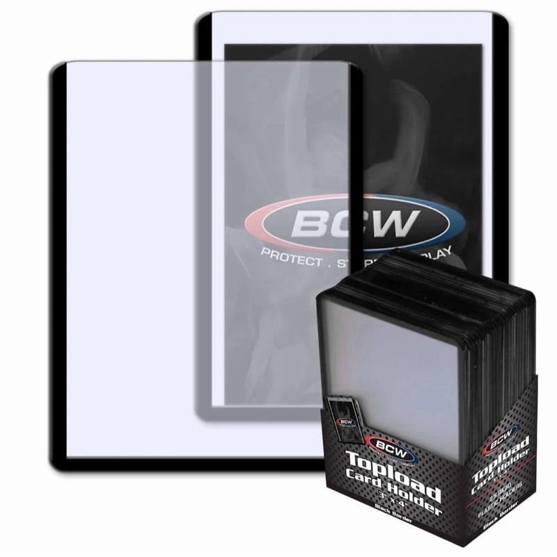 BCW Top Loaders 3" X 4" (Black)