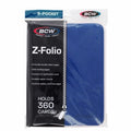 BCW Z-Folio Premium 9 Pocket Binder - Holds 360 Cards with Premium LX Leatherette Cover & Durable Zipper Closure for Card Collectors