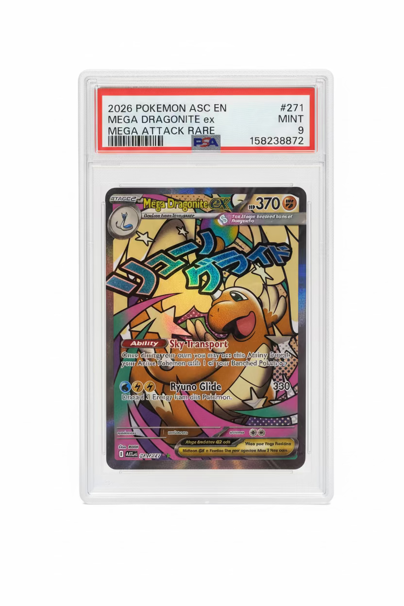 2026 Pokémon Ascended Heroes Mega Dragonite EX Mega Attack Rare PSA 9